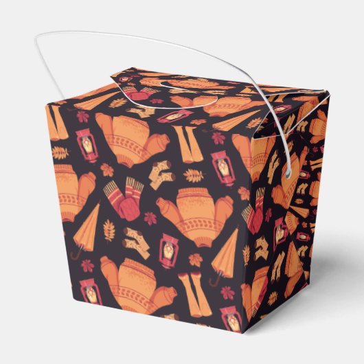 Gemütlicher Fall Geschenkschachtel (Rückseite)