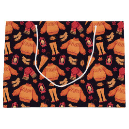 Gemütlicher Fall Große Geschenktüte