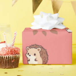 Gemütlicher Fall Igel Nahtloses Wrapping Papier Fr Geschenkpapier