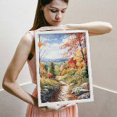 Gemütlicher Fall im Vermontwald Poster