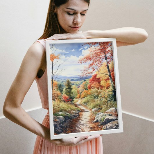 Gemütlicher Fall im Vermontwald Poster