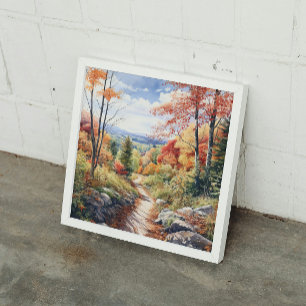 Gemütlicher Fall im Vermontwald Poster