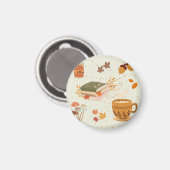 Gemütlicher Fall Magnet (Vorderseite/Rückseite)