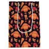 Gemütlicher Fall Mittlere Geschenktüte (Rückseite)