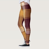 Gemütlicher Fall Rustikale Karierte Leggings (Links)