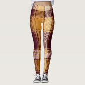 Gemütlicher Fall Rustikale Karierte Leggings (Vorderseite)