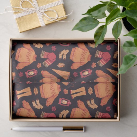 Gemütlicher Fall Seidenpapier (Geschenk)