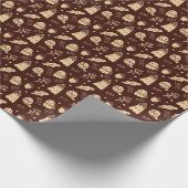 Gemütlicher Fall Spooky Geister Geschenkpapier (Ecke)