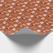 Gemütlicher Fall Spooky Geister Geschenkpapier (Ecke)