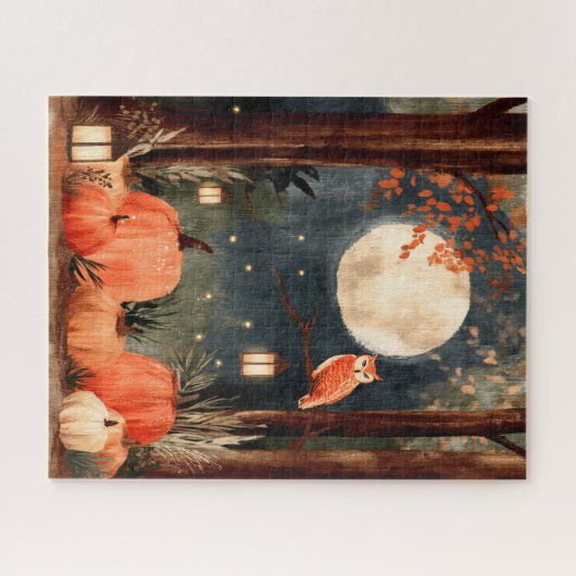 Gemütlicher Fall-Wald Puzzle (Horizontal)