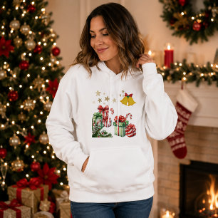 Gemütlicher Feiertags-Pullover-Sweatshirt Hoodie