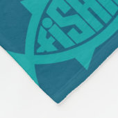 Gemütlicher Fischfang Fleece Blanket für Fischer (Ecke)