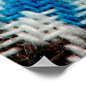 Gemütlicher Flanellstoff, texturaler Hintergrund. Poster (Ecke)