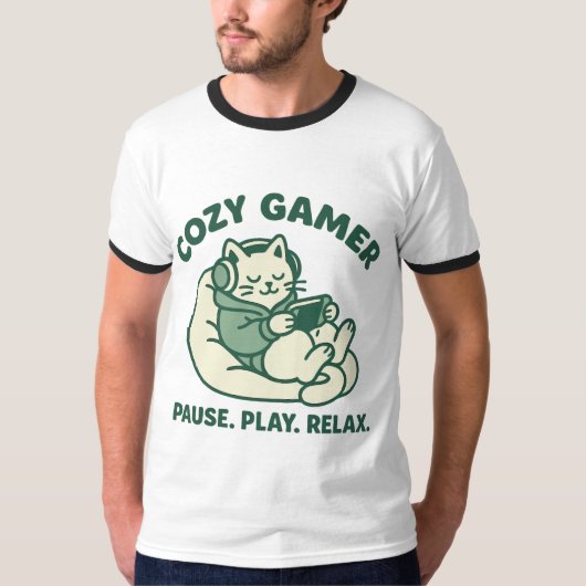 Gemütlicher Gamer-Modus T-Shirt (Vorderseite)