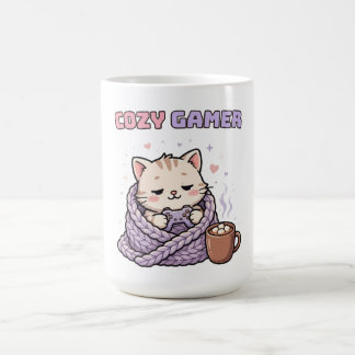 Gemütlicher Gamer-Mug – Süße Gaming-Katze Lustiger Kaffeetasse