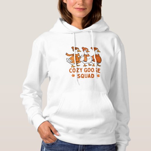 Gemütlicher Gänsequad-Stil Hoodie (Vorderseite)