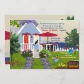 Gemütlicher Garten - Einladung (Vorne/Hinten)