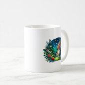 Gemütlicher Garten und Glühwürmchen Kaffeetasse (VorderseiteRechts)