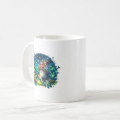 Gemütlicher Garten und Glühwürmchen Kaffeetasse (Vorderseite Links)