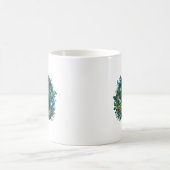 Gemütlicher Garten und Glühwürmchen Kaffeetasse (Mittel)