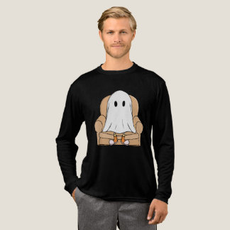 Gemütlicher Geist, der sich in einem Sessel entspa Tri-Blend Shirt