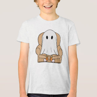 Gemütlicher Geist, der sich in einem Sessel entspa Tri-Blend Shirt