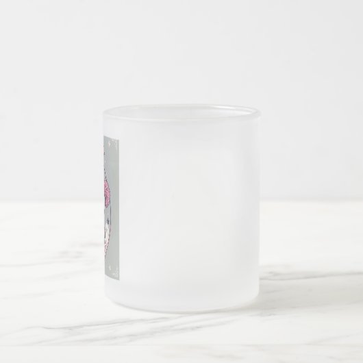 Gemütlicher Geist - Halloween Cheerleader Mattglastasse (Mittel)