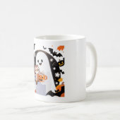 Gemütlicher Geist und hässliche Halloween-Kunst Kaffeetasse (VorderseiteRechts)
