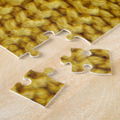 Gemütlicher Gelber Pullover: Texturierter Hintergr Puzzle (Seite)