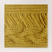 Gemütlicher Gelber Pullover: Texturierter Hintergr Puzzle (Horizontal)