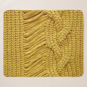 Gemütlicher Gelber Pullover: Texturierter Hintergr Sherpadecke (Vorderseite (Horizontal))