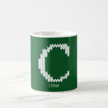 Gemütlicher gestrickter Alphabetbuchstabe C