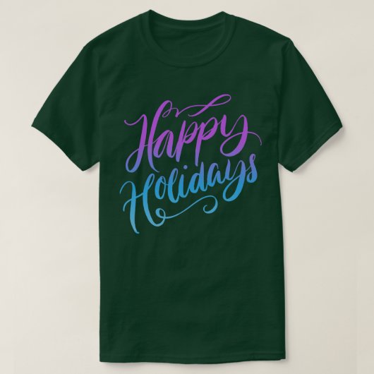 Gemütlicher glücklicher Urlaub T-Shirt (Design vorne)
