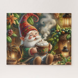 Gemütlicher Gnom Kaffee Puzzle