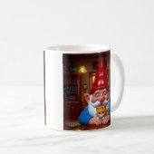 Gemütlicher Gnom-Kater Kaffeetasse (VorderseiteRechts)