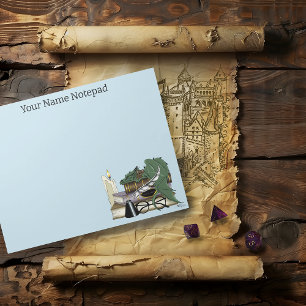 Gemütlicher Grüner Whimsical Schlafdrache Bücherli Notizblock