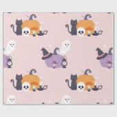 Gemütlicher Halloween Charm Geschenkpapier (Flach)