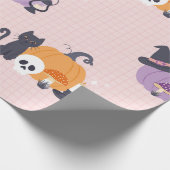 Gemütlicher Halloween Charm Geschenkpapier (Ecke)