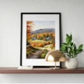 Gemütlicher Herbst auf dem Bauernhof Vermont Poster