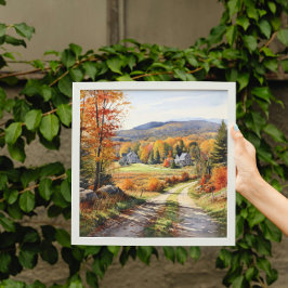 Gemütlicher Herbst auf dem Bauernhof Vermont Poster