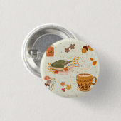 Gemütlicher Herbst Button (Vorne & Hinten)