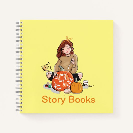 Gemütlicher Herbst Décor mit Pumpkins - Perfekt Notizblock (Vorderseite)