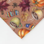 Gemütlicher Herbst Fleecedecke (Ecke)