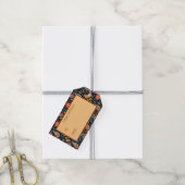 Gemütlicher Herbst florale Print Digital Folklorek Geschenkanhänger (Mit Garn)