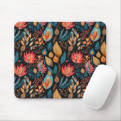 Gemütlicher Herbst florale Print Digital Folklorek Mousepad (Mit Mouse)