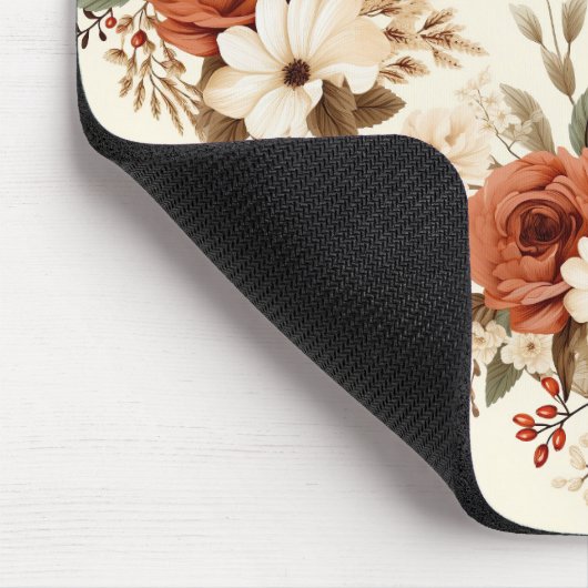 Gemütlicher Herbst florale Prinzessin Digitale Kun Mousepad (Ecke)