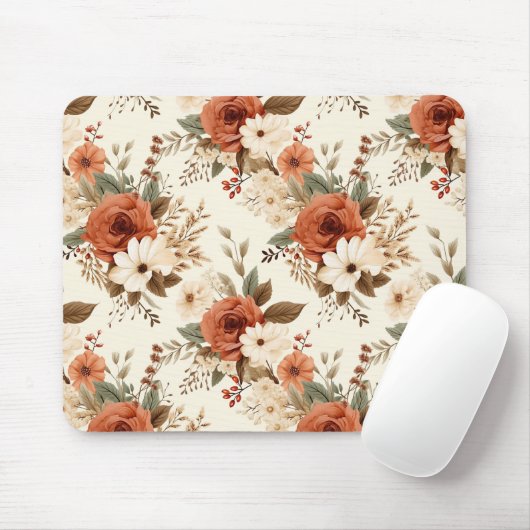 Gemütlicher Herbst florale Prinzessin Digitale Kun Mousepad (Mit Mouse)