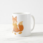 Gemütlicher Herbst-Fuchs-Becher Kaffeetasse (VorderseiteRechts)