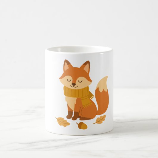 Gemütlicher Herbst-Fuchs-Becher Kaffeetasse (Mittel)