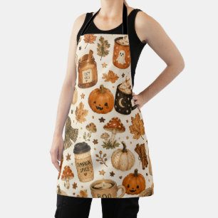 Gemütlicher Herbst Halloween Kürbis Gewürz Fall Pi Schürze